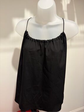 French Connection Black Spaghetti Strap Top